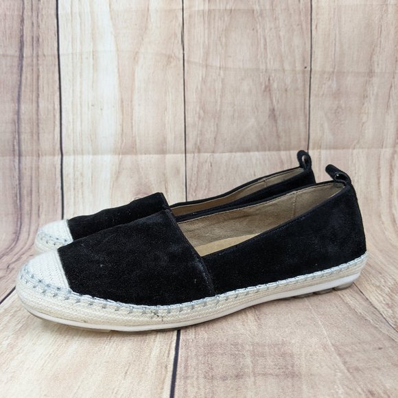 Aqua College Shoes - AQUA COLLEGE Blink Waterproof Espadrilles Sz 7 Black Suede Closed Toe